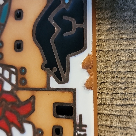 Vintage Earthtones "Gecko" tile/trivet - Picture 3 of 3